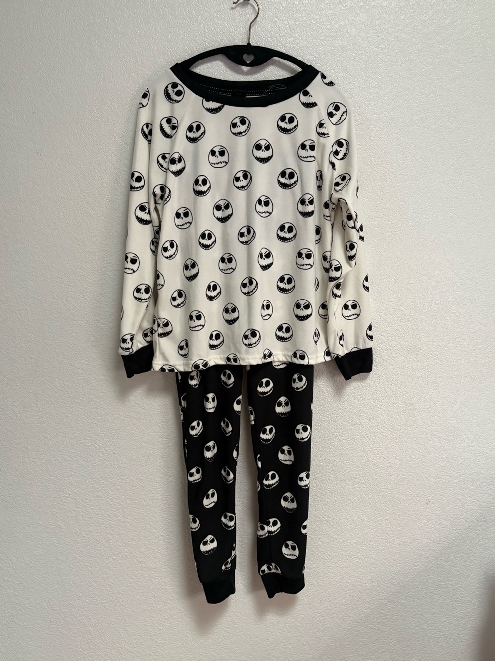 Disney Black & White Skulls Pajama Set